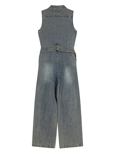 Shop Honor The Gift Service Denim Jumpsuit In Blue