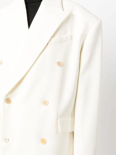 Wardrobe.nyc Double-breasted Wool Coat In Neutrals