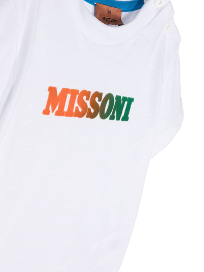 Shop Missoni Logo-print Cotton-jersey T-shirt In White