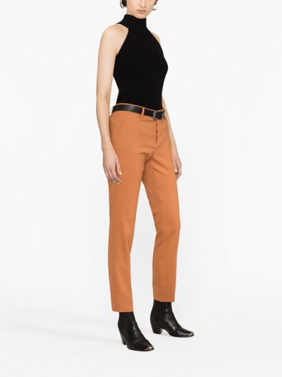 Dsquared2 Slim-cut Tailored Trousers In Orange