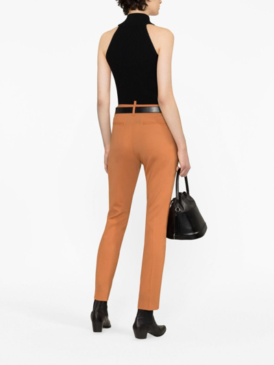 Dsquared2 Slim-cut Tailored Trousers In Orange