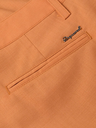 Shop Dsquared2 Slim-cut Tailored Trousers In Orange