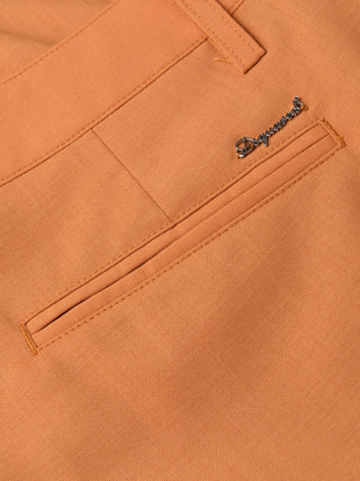 Dsquared2 Slim-cut Tailored Trousers In Orange