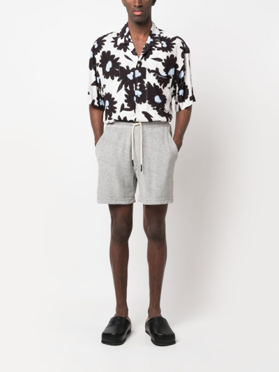 Oas Company Terry Towelled Shorts In Grey