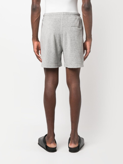 Oas Company Terry Towelled Shorts In Grey