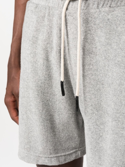 Oas Company Terry Towelled Shorts In Grey