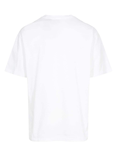 Shop Supreme X Tnf Printed Pocket "olive" T-shirt In White