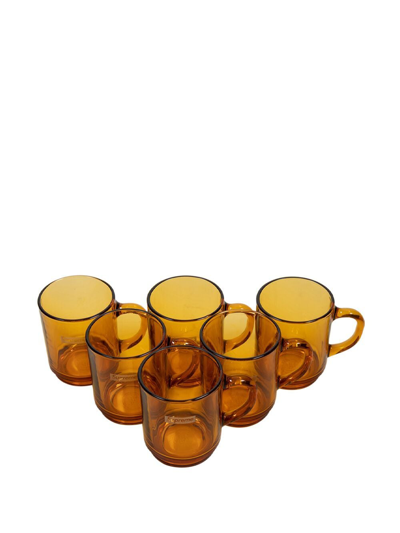 Shop Supreme X Duralex Glass Mugs (set Of 6) In Brown