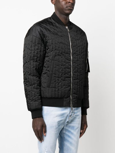 Shop Dsquared2 Logo-patch Bomber Jacket In Black