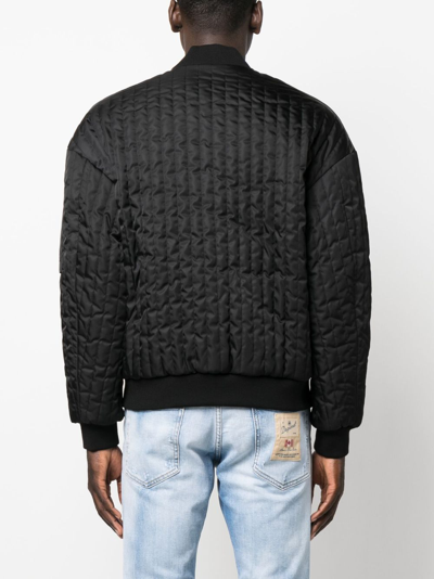 Shop Dsquared2 Logo-patch Bomber Jacket In Black