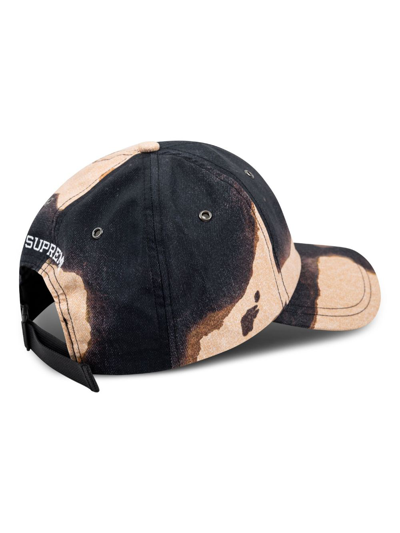 Shop Supreme X Tnf Bleached Denim Print 6-panel Cap In Black