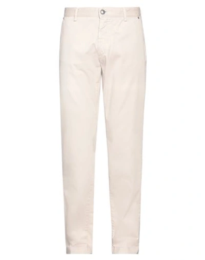 Shop Berwich Man Pants Beige Size 40 Cotton, Elastane