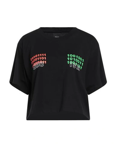 Shop Omc Woman T-shirt Black Size Xs Cotton