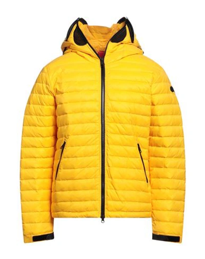 Shop Ai Riders Man Down Jacket Yellow Size 40 Nylon