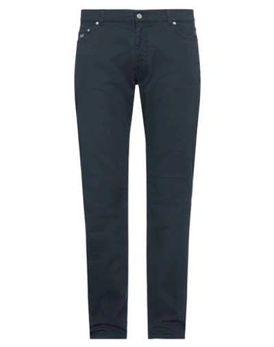 Harmont & Blaine Man Pants Navy Blue Size 28 Cotton, Elastane In Navy Blue