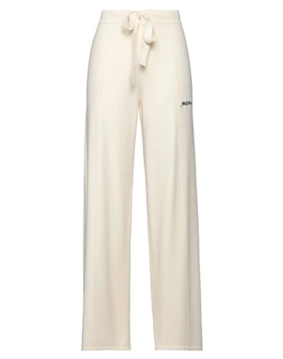 Shop Hinnominate Woman Pants Cream Size L Viscose, Polyester, Polyamide In White