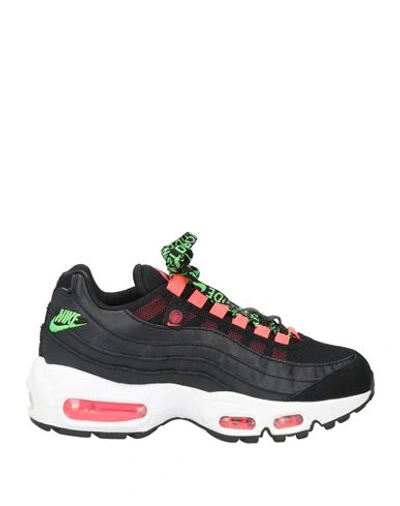 Shop Nike Woman Sneakers Black Size 5 Soft Leather, Textile Fibers