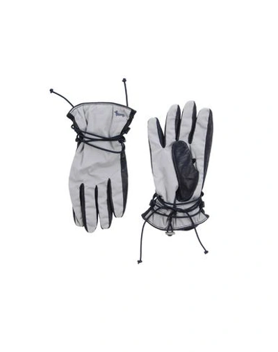 Shop Harmont & Blaine Man Gloves Midnight Blue Size Xxl Wool, Soft Leather