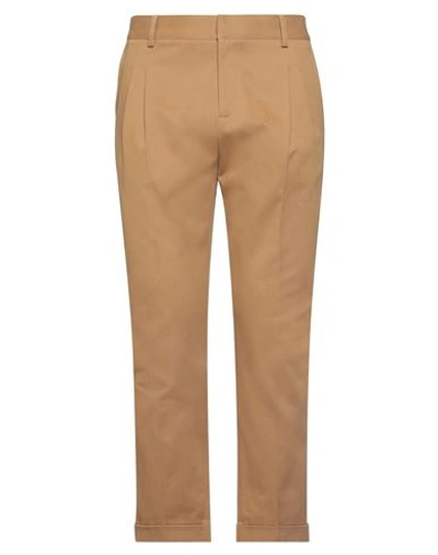 Shop Grey Daniele Alessandrini Man Pants Camel Size 32 Cotton, Elastane In Beige