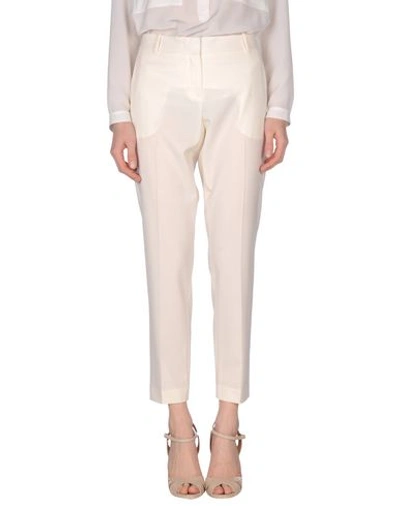 Theory Casual Pants In Ivory
