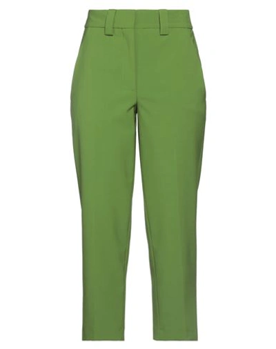 Jucca Woman Pants Military Green Size 8 Polyester, Virgin Wool, Elastane In Green