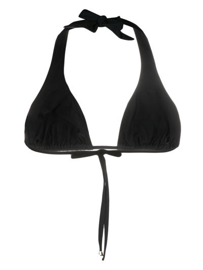 Dolce & Gabbana Padded Triangle Bikini Top In N0000 Nero