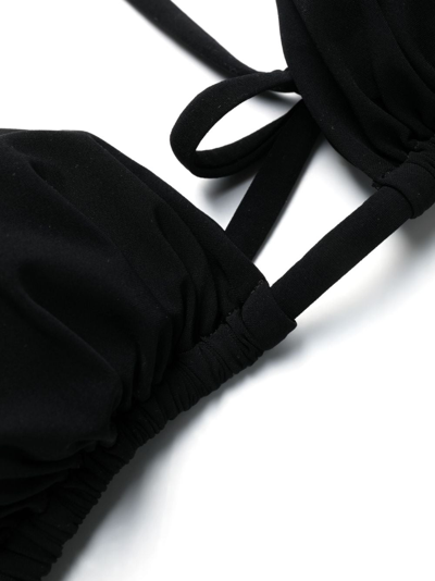 Dolce & Gabbana Padded Triangle Bikini Top In N0000 Nero