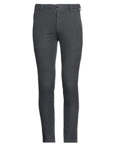 Shop Yan Simmon Man Pants Lead Size 28 Cotton, Elastane In Grey