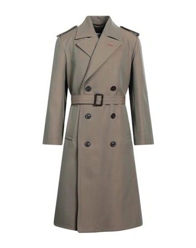 Shop Maison Margiela Man Overcoat & Trench Coat Military Green Size 36 Wool