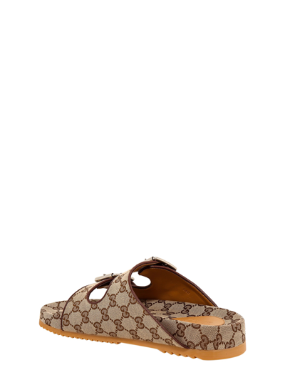 Shop Gucci Sandals In Beige