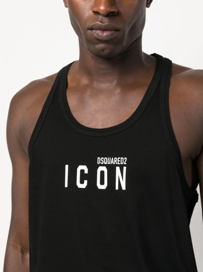 Shop Dsquared2 Icon Tank Top In Black