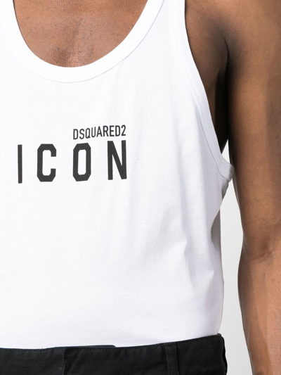 Shop Dsquared2 Icon Tank Top In White