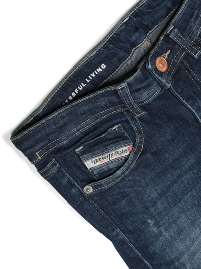 Diesel 1984 Slandy-high-j Trousers  In Blue