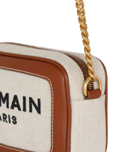 Shop Balmain B-army Logo-print Bag In Gem