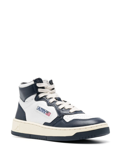 Autry High-top Lace-up Sneakers In White
