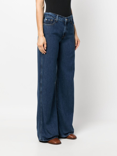 Shop 7 For All Mankind Lotta Bluenote High-waisted Flared Jeans