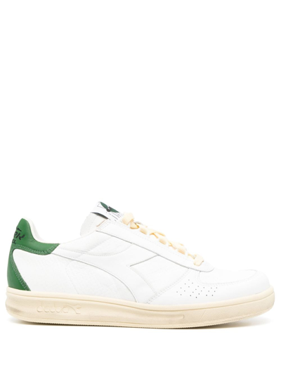 Shop Diadora B.elite H Leather Sneakers In White
