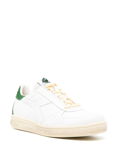 Shop Diadora B.elite H Leather Sneakers In White