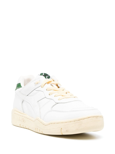 Shop Diadora B.560 Leather Sneakers In White