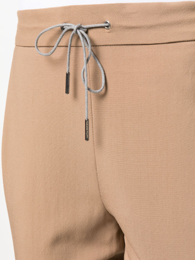 Shop Fabiana Filippi Cropped Virgin-wool Trousers In Brown