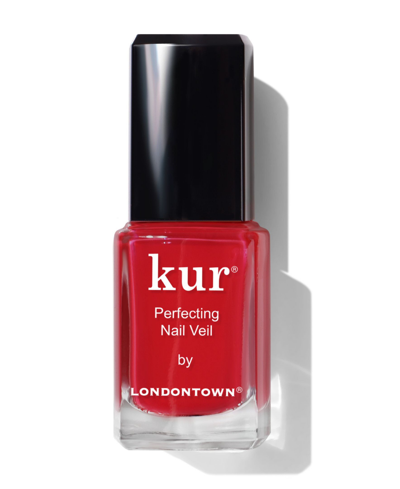 Shop Londontown Kur Perfecting Nail Veil, 0.4 oz In Sheer Poppy Red