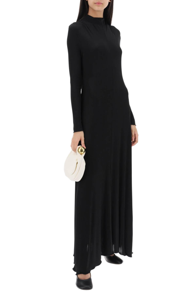 Shop Jil Sander Jersey Maxi Dress In Black