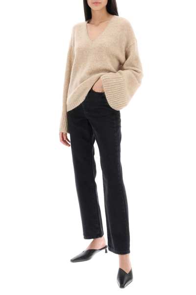 Shop By Malene Birger Wool And Mohair Cimone Sweater In Beige