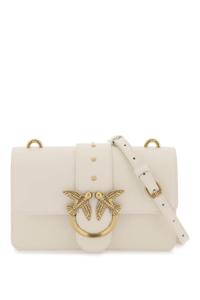 Shop Pinko Classic Love Icon Simply Shoulder Bag In White