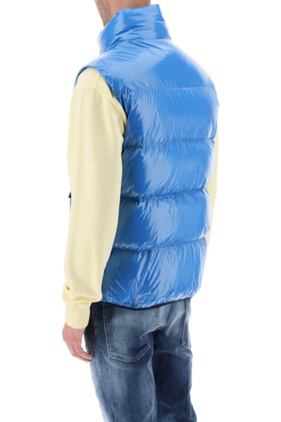 Shop Dsquared2 Quilted Down Vest In Light Blue