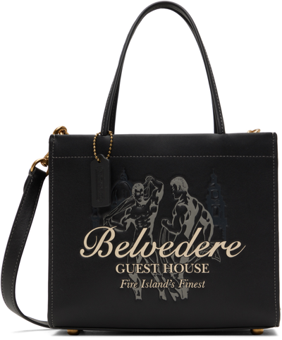 Shop Coach Black Cashin Carry 22 Bag In Belvedere
