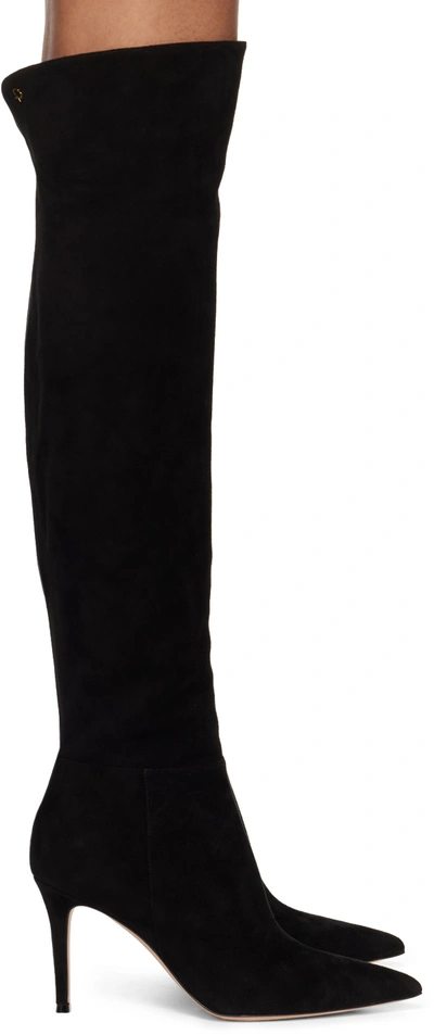 Shop Gianvito Rossi Black Jules Tall Boots