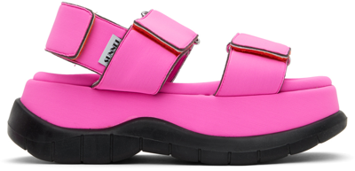 Shop Sunnei Ssense Exclusive Pink Low Platform Sandals