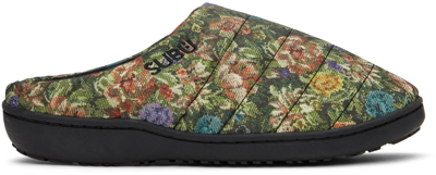 Shop Subu Multicolor Nannen Slippers In Day Botanical