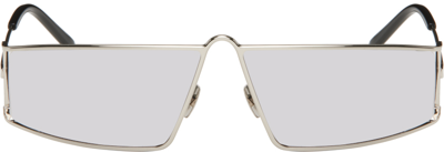 Shop Saint Laurent Ssense Exclusive Silver Sl 606 Sunglasses In 003 Silver
